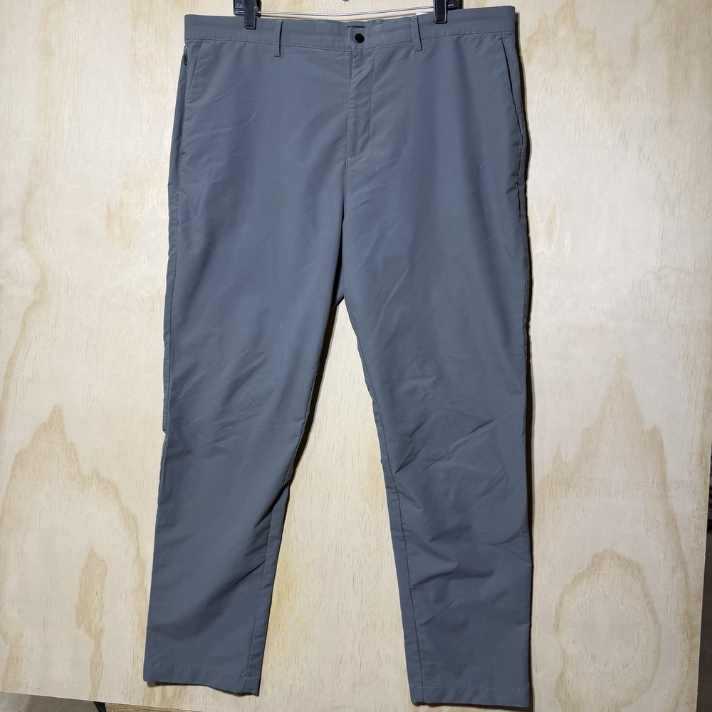 Banana Republic Slim City Pant Mens 40x32 Skyline Grey Stretch Performance Chino